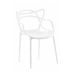 CONCHA silla con asiento polipropileno en color, diseño moderno y brazos